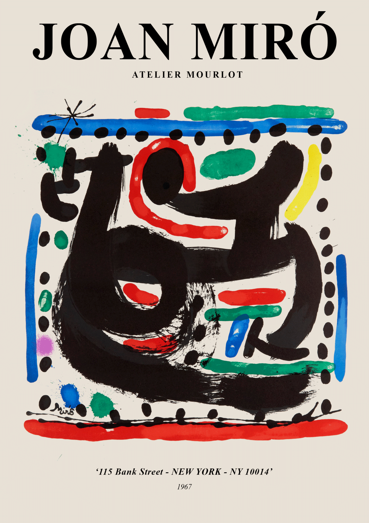 Atalier Mourlot - Joan Miró kunstplakat